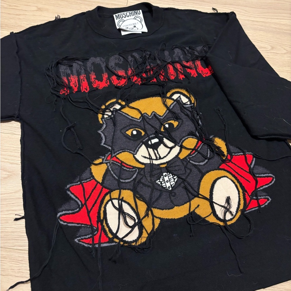 Moschino Black Sweater vampire  teddy XXS